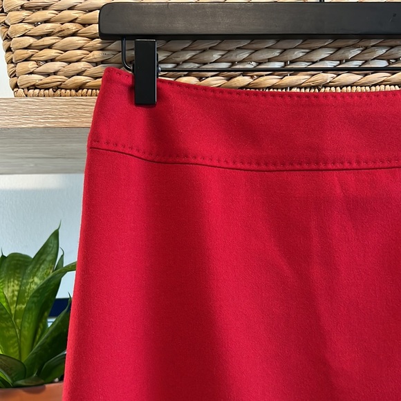 Talbots Wool Red Timeless A-line Skirt, 2 - Picture 2 of 6